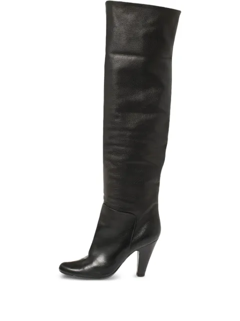 Giuseppe Zanotti Vintage Pre-owned 90mm leather over-the-knee boots Black 390319