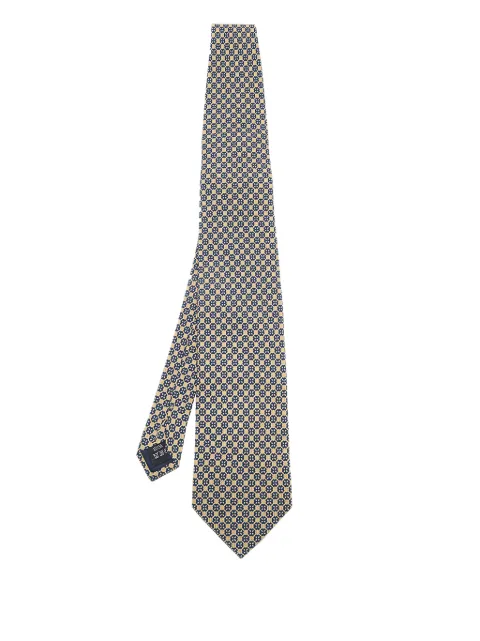 Dunhill 2024 floral-pattern silk tie Neutrals 605055
