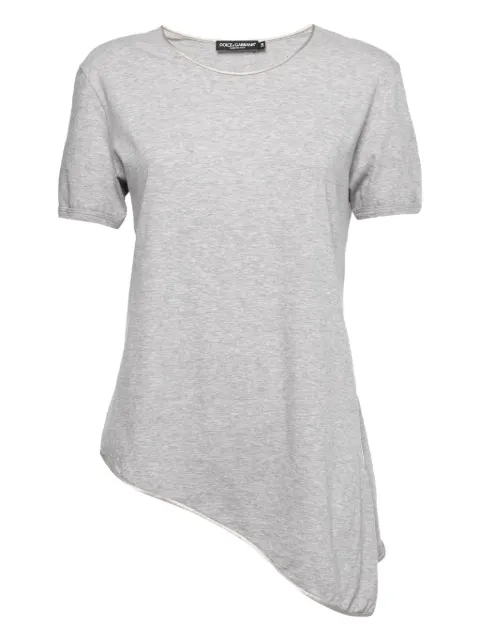 Dolce & Gabbana Pre-Owned asymmetric short-sleeve t-shirt Grey 650854