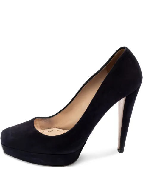 Miu Miu Pre-Owned 125mm leather heeled pumps Black 556318