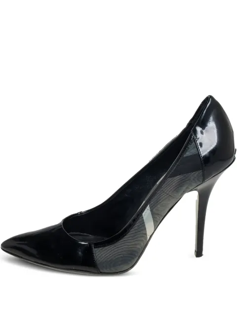 Burberry Pre-Owned 110mm leather pumps Black 454350