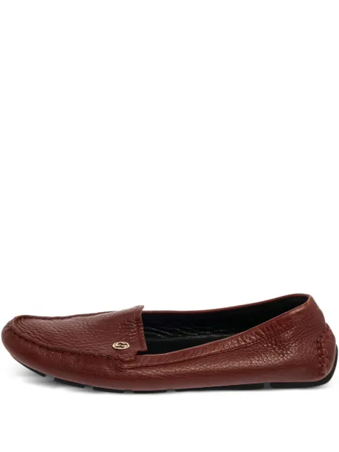 Gucci Pre-Owned Interlocking G-logo loafers Brown 396394