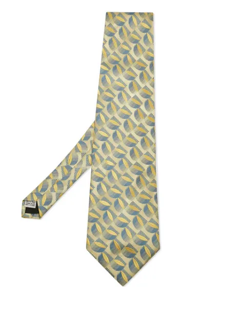 Gianfranco Ferré Pre-Owned geometric-pattern tie Yellow 1116495