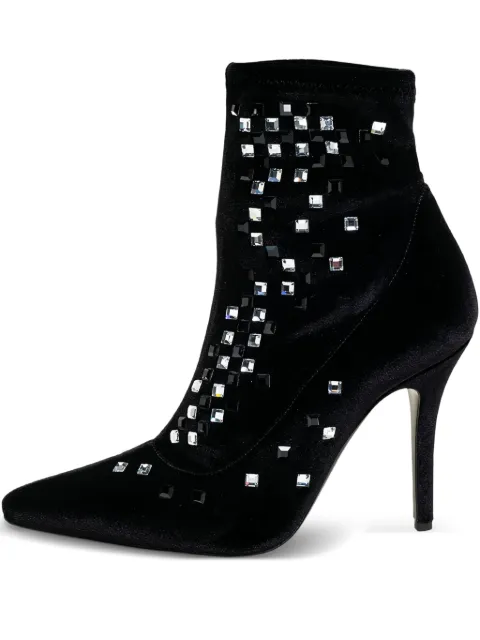 Giuseppe Zanotti Vintage 95mm crystal-embellished ankle boots Black 458910