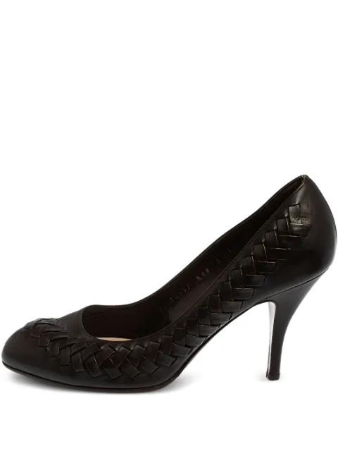 Ferragamo Pre-Owned 2024 90mm bow-embellished pumps Brown 413828