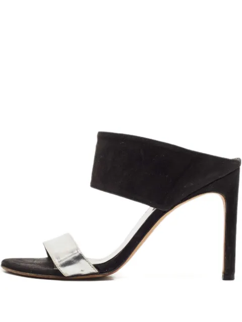 Stuart Weitzman 110mm leather heeled sandals Black 1129200