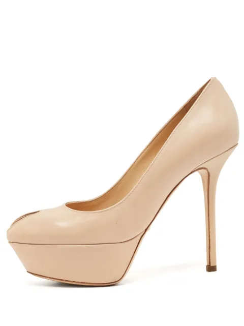 Sergio Rossi Vintage 2024 120mm platform pumps Neutrals 1125074