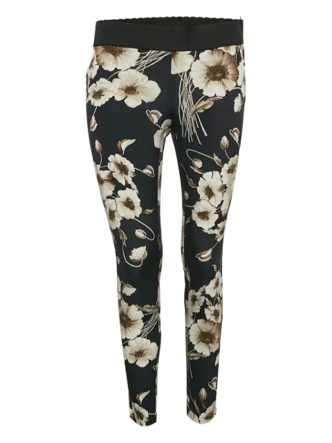 Dolce & Gabbana Pre-Owned floral-print leggings Blue 1092586