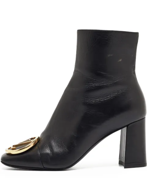 Louis Vuitton Pre-Owned 85mm Madeleine ankle boots Black 942407