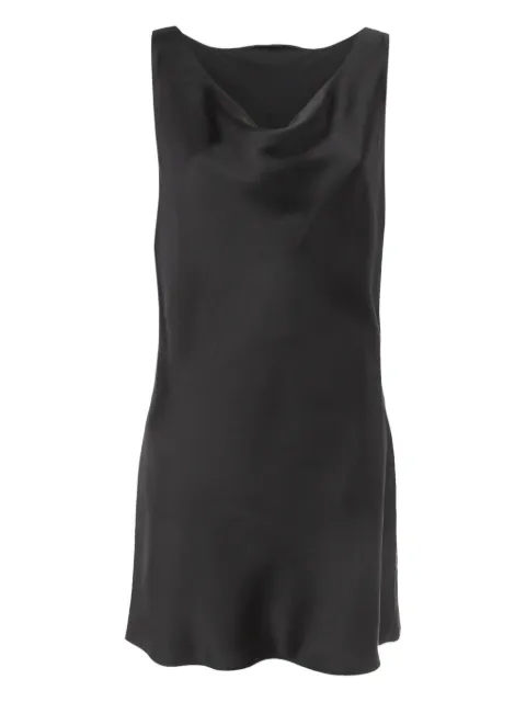 Norma Kamali Vintage pre-owned cowl-neck slip dress Black 919558