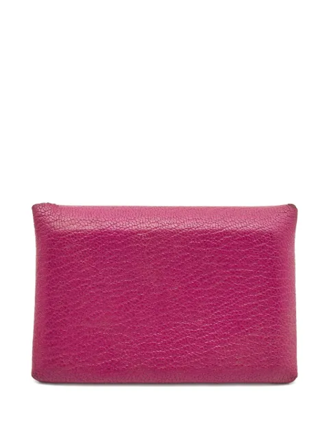 Hermès Pre-Owned leather wallet Purple 825898