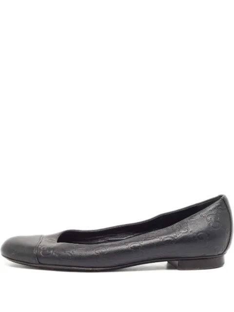Gucci Pre-Owned classic GG ballet flats Black 940732