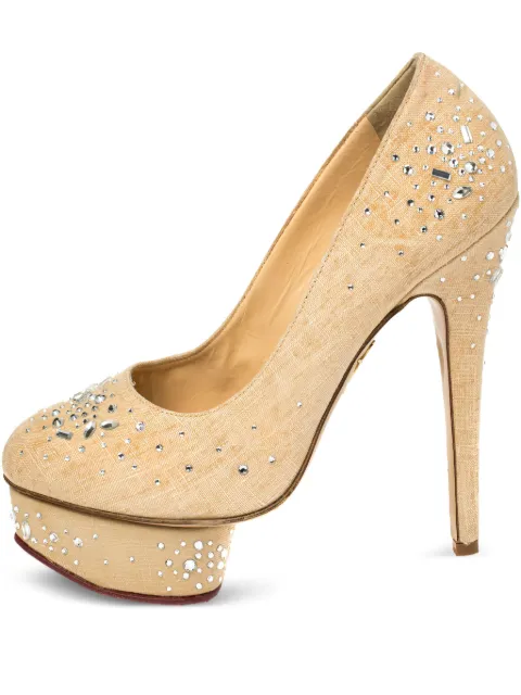 Charlotte Olympia pre-owned 140mm Dolly pumps Neutrals 386784
