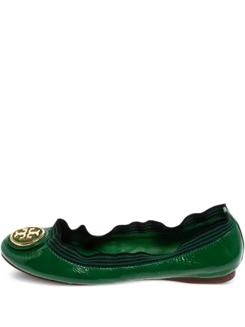 Tory Burch leather ballet flats Green 410266