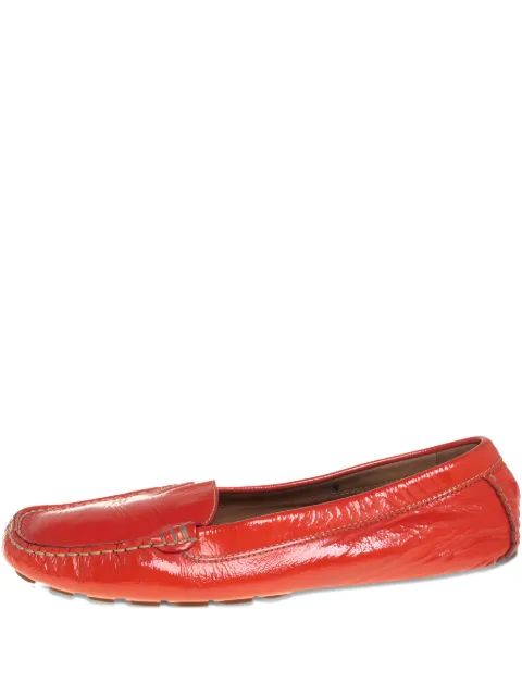 Ferragamo Pre-Owned 2024 leather loafers Orange 433631