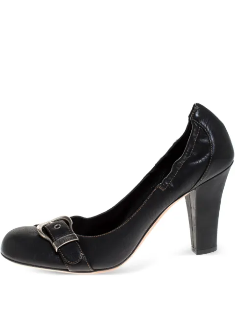 Christian Dior Pre-Owned 95mm Scrunch pumps Black 274933