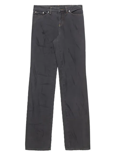 Alexander McQueen Pre-Owned logo-embroidered jeans Grey 396674