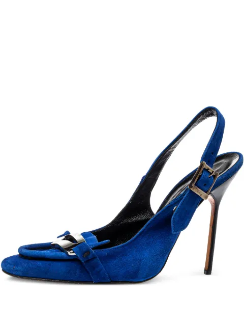 Manolo Blahnik pre-owned 120mm slingback pumps Blue 404644