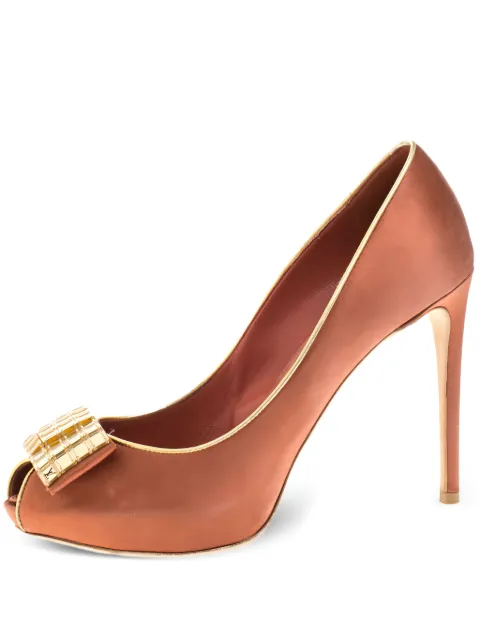 Louis Vuitton Pre-Owned 110mm leather pumps Brown 269407