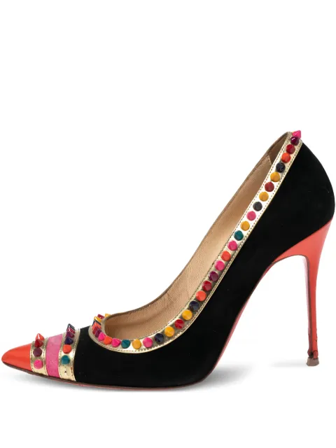 Christian Louboutin Pre-Owned 105mm spike-stud pumps Black 614226
