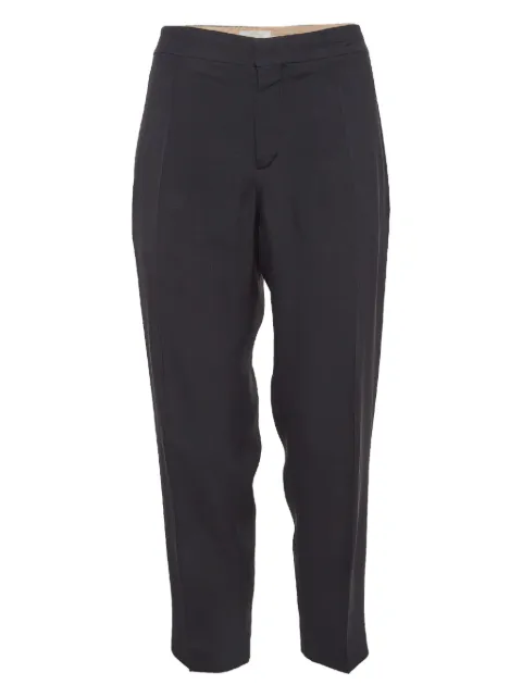 Chloé Pre-Owned silk-blend trousers Black 1024001