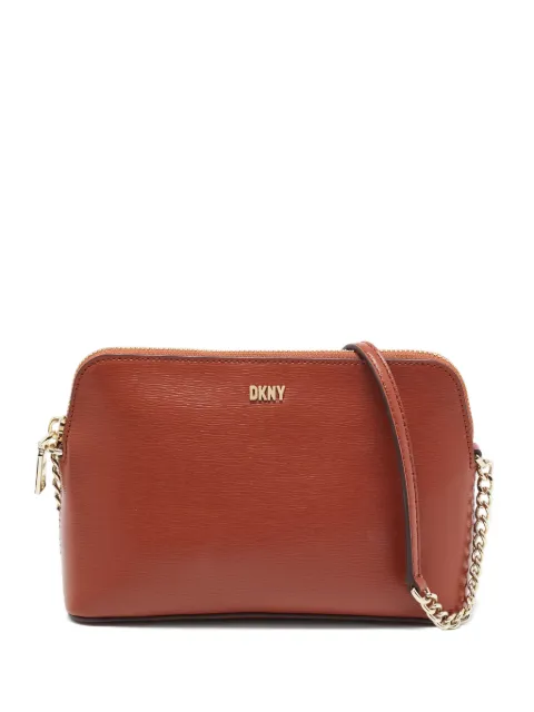 DKNY Vintage pre-owned Bryant Dome leather cross body bag Brown 1013652
