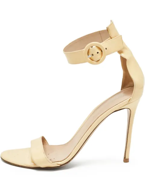 Gianvito Rossi 110mm ankle-strap heeled sandals Neutrals 977574