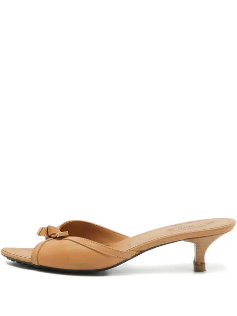 Tod's Vintage 60mm knot-detail sandals Neutrals 923087