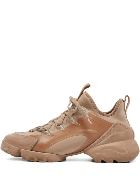 Christian Dior Pre-Owned leather lace-up sneakers Neutrals 964311