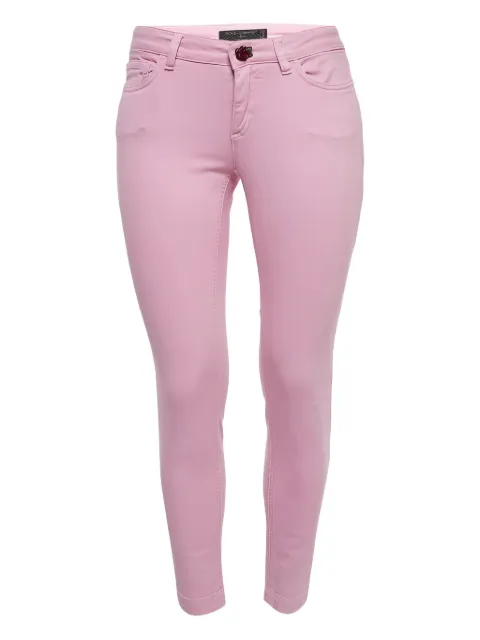 Dolce & Gabbana Pre-Owned logo-patch jeans Pink 983618
