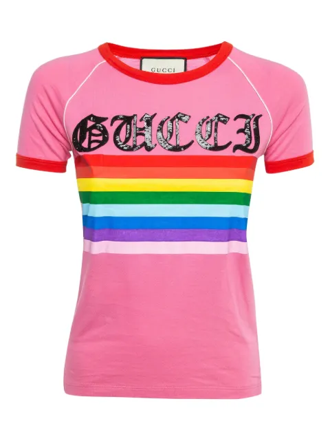 Gucci Pre-Owned sequin-embellished T-shirt Pink 922069