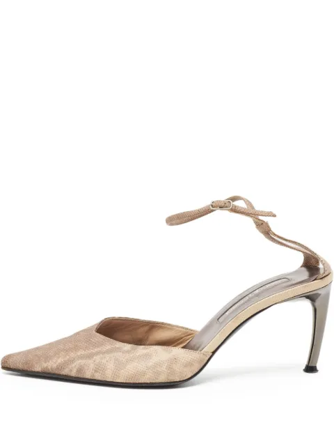 Sergio Rossi Vintage pre-owned 85mm pointed-toe pumps Neutrals 919570