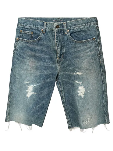 Saint Laurent Pre-Owned cotton shorts Blue 626011