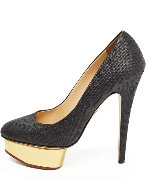 Charlotte Olympia pre-owned 160mm Dolly pumps Black 930661