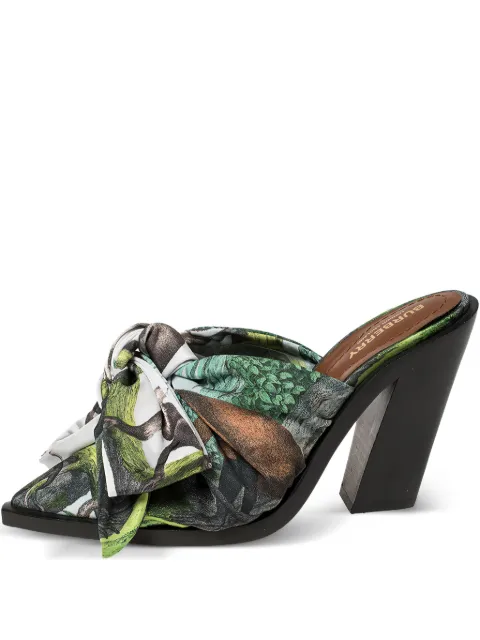 Burberry Pre-Owned 90mm Tillington mules Green 471313