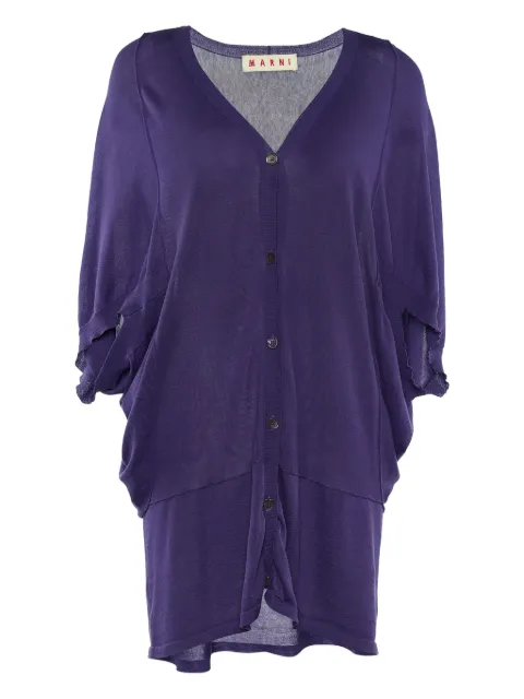 Marni Pre-Owned wide-sleeved cardigan Purple 666997