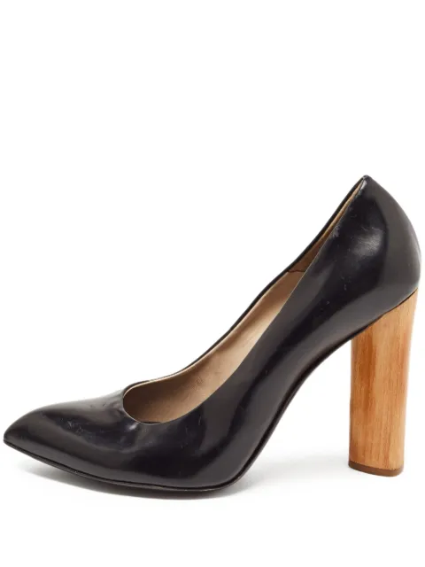 Saint Laurent Pre-Owned 120mm leather heeled pumps Black 872560
