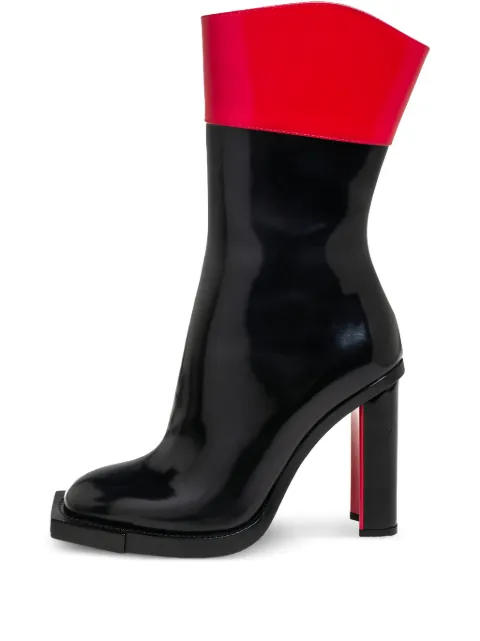Alexander McQueen Pre-Owned 105mm colour-block ankle boots Black 452120