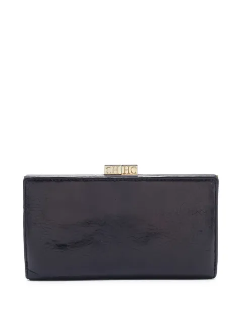 Carolina Herrera Vintage pre-owned leather wallet Black 679535