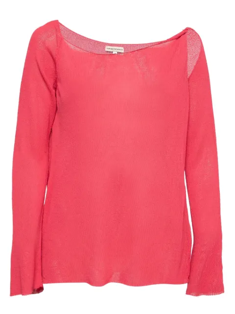 Emporio Armani Pre-Owned long-sleeve blouse Pink 746809