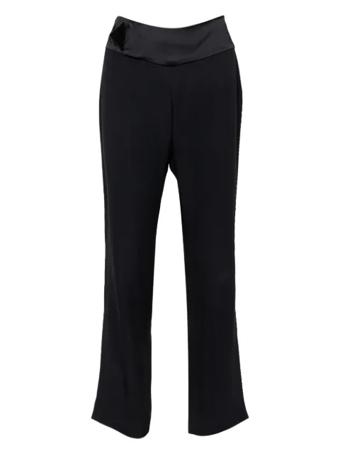 Emporio Armani Pre-Owned crepe trousers Black 416273