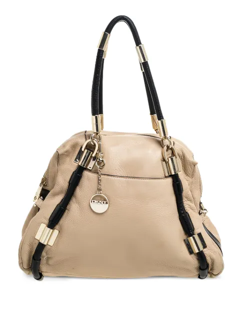 DKNY Vintage leather tote bag Neutrals 361483