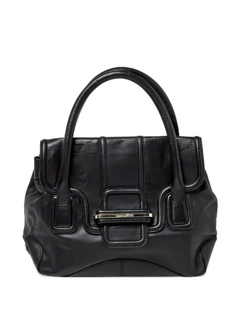 Gianfranco Ferré Pre-Owned leather satchel bag Black 405795
