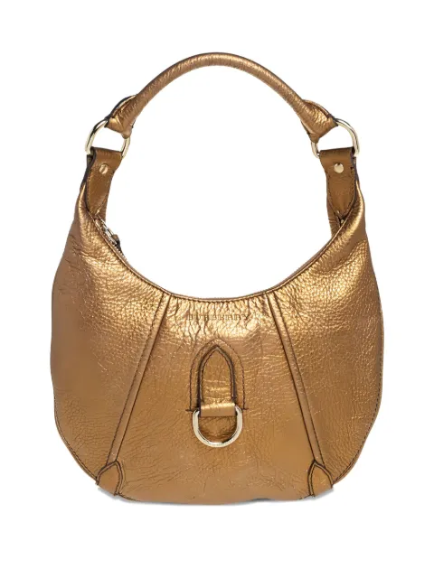 Burberry Pre-Owned leather half-moon tote bag Yellow 413938