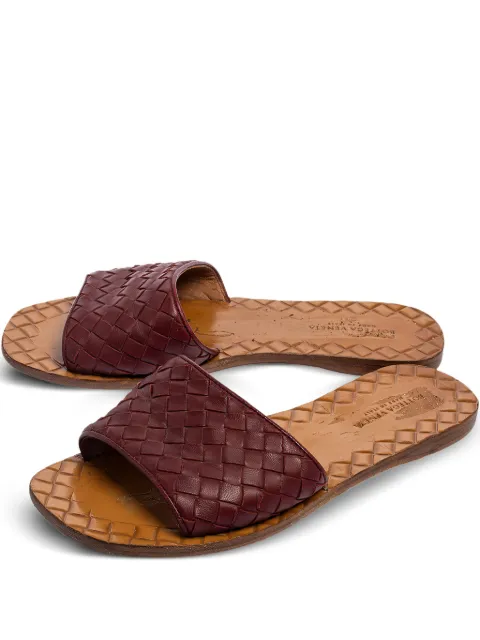 Bottega Veneta Pre-Owned Intrecciato flat sandals Brown 556447