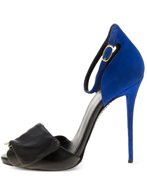 Giuseppe Zanotti Vintage 2024 leather safety sandals Black 187020
