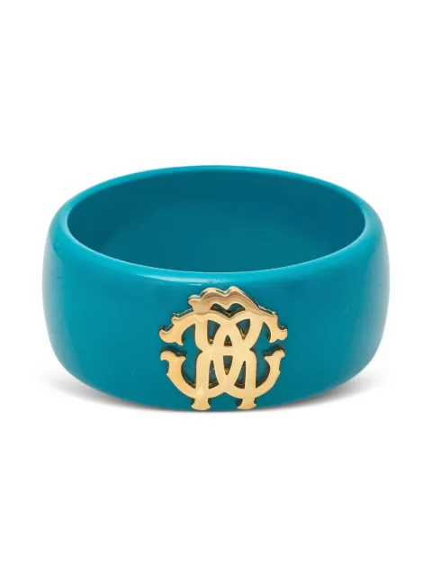 Roberto Cavalli Vintage logo-plaque bracelet Blue 446129