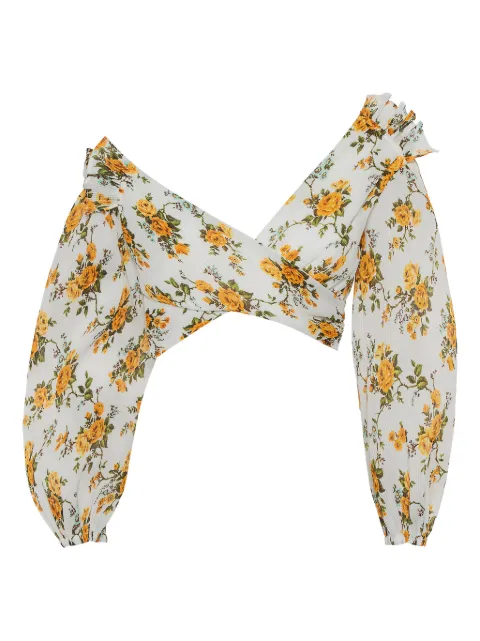 ZIMMERMANN floral-print top White 431960