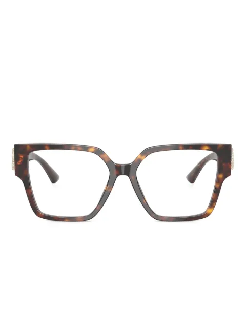 Jimmy Choo Eyewear tortoiseshell-effect glasses Brown JC3032B
