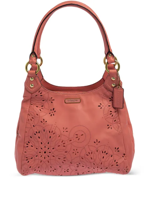 Coach Vintage leather tote bag Pink 387685
